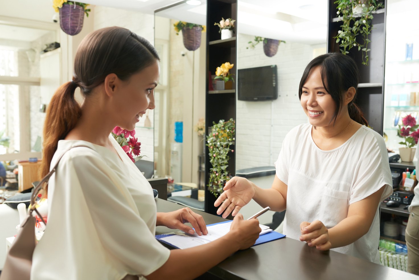 Registration in Spa Salon